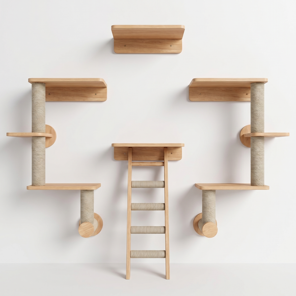 The Ascent Wall Shelf & Ladder Set