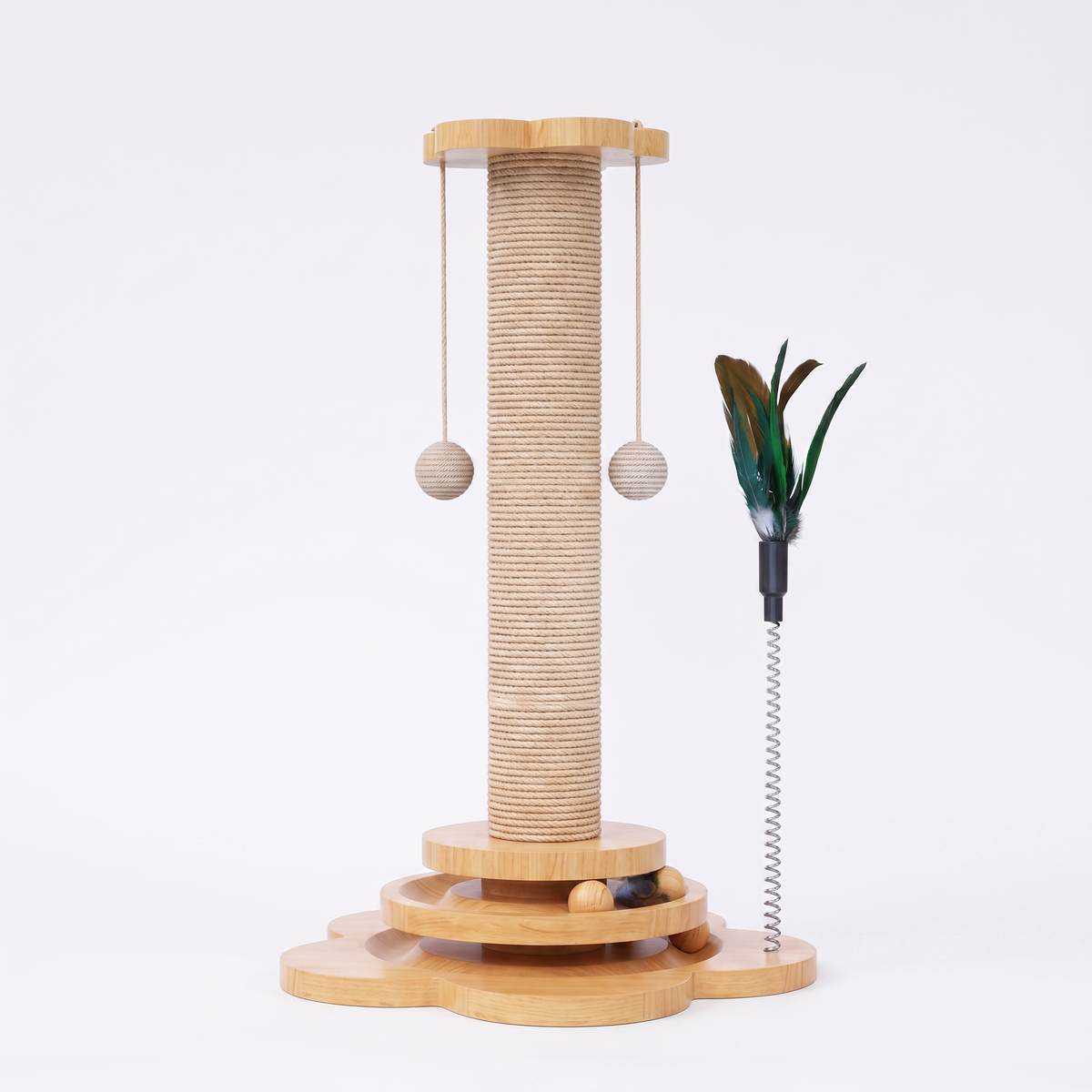 The Pounce Den Sisal Turntable Tower