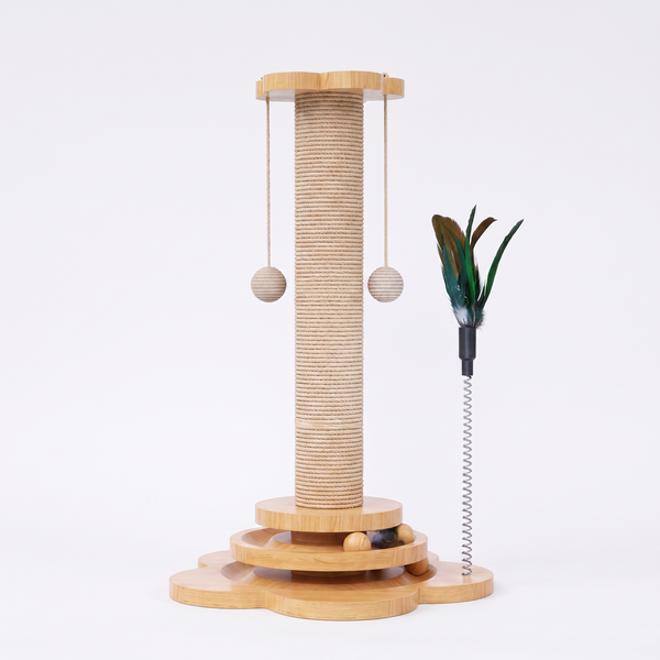 The Pounce Den Sisal Turntable Tower