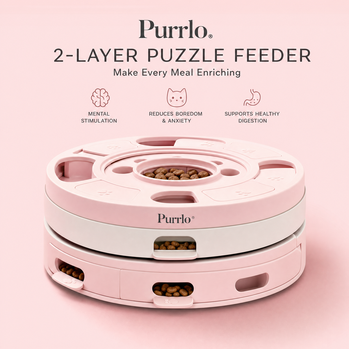The Nourish Smart 2-Layer Puzzle Feeder
