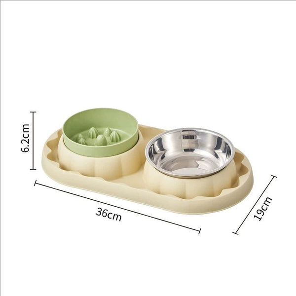 The Nourish Everyday Steel Double Bowl