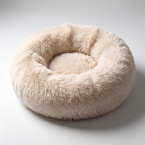 Cloud Nine Plush Round Dog Bed