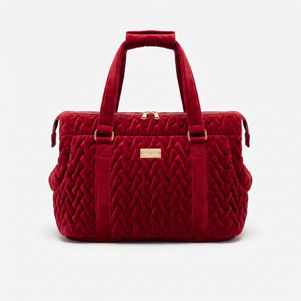 The Roam Carrier Scarlett Velour Bag