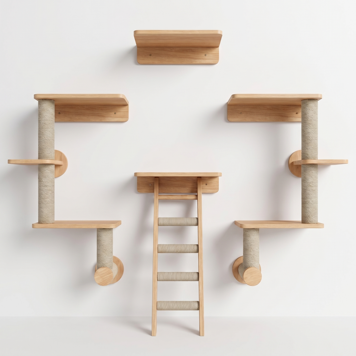 The Ascent Wall Shelf & Ladder Set